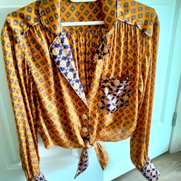 Free people menswear pajama top, size xs - Picture 3 of 10